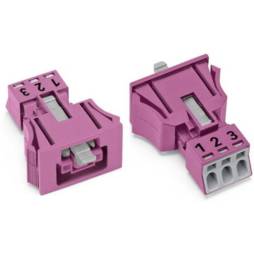 WAGO 890-783/082-000 Netz-Steckverbinder 890 Buchse Gesamtpolzahl: 3 16 A Pink 50 St.
