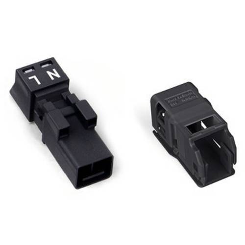 Thumbnail - WAGO 890-212/342-000 Netz-Steckverbinder 890 Stecker Gesamtpolzahl: 2 16 A Schwarz 50 St.