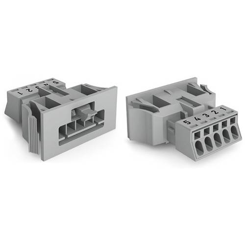 Thumbnail - WAGO 890-755 Netz-Steckverbinder 890 Stecker Gesamtpolzahl: 5 16 A Grau 50 St.