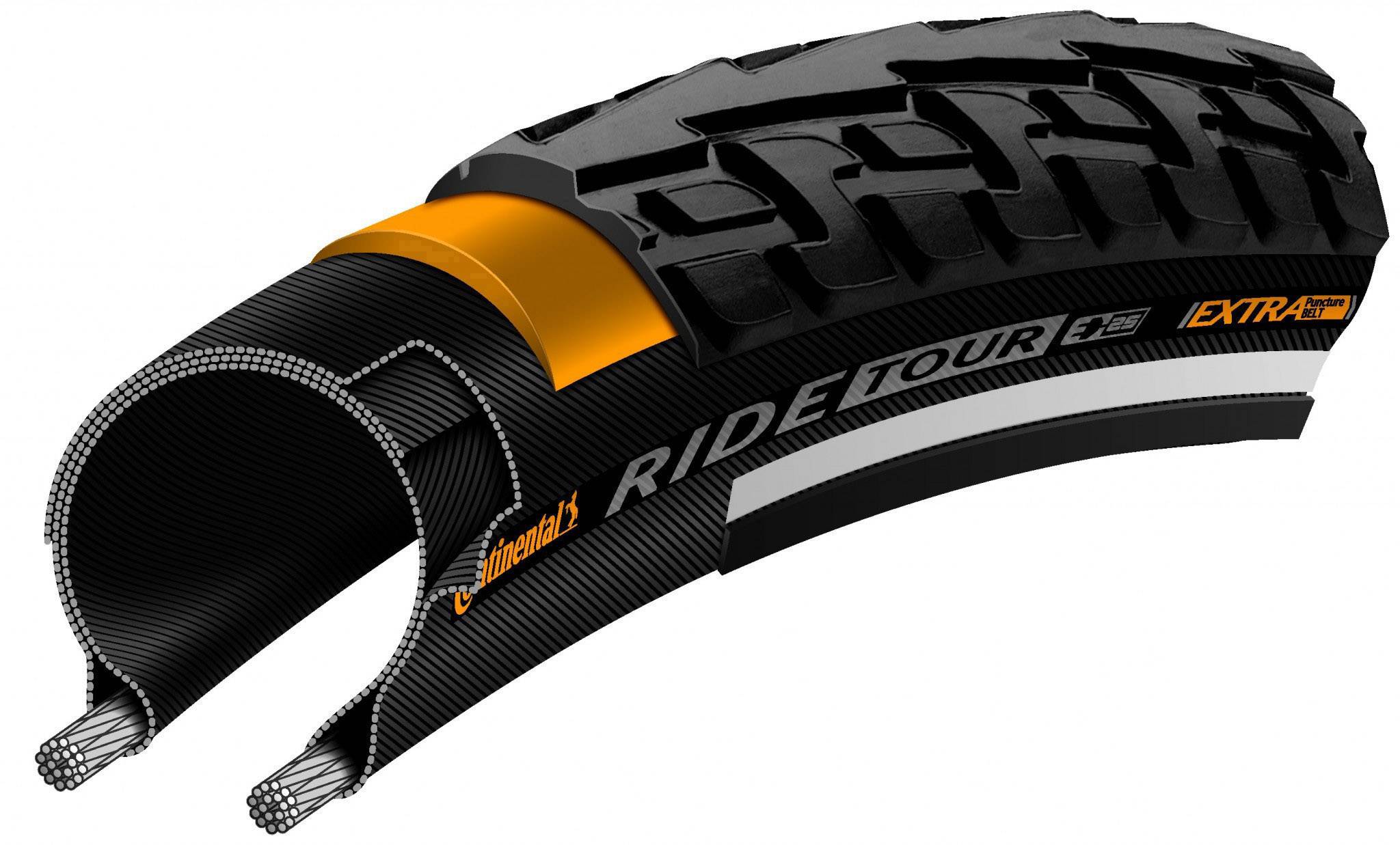 Continental RIDE TOUR 32-622 28" Fahrradreifen 28 x 1.25 - 1.75 Schwarz-2