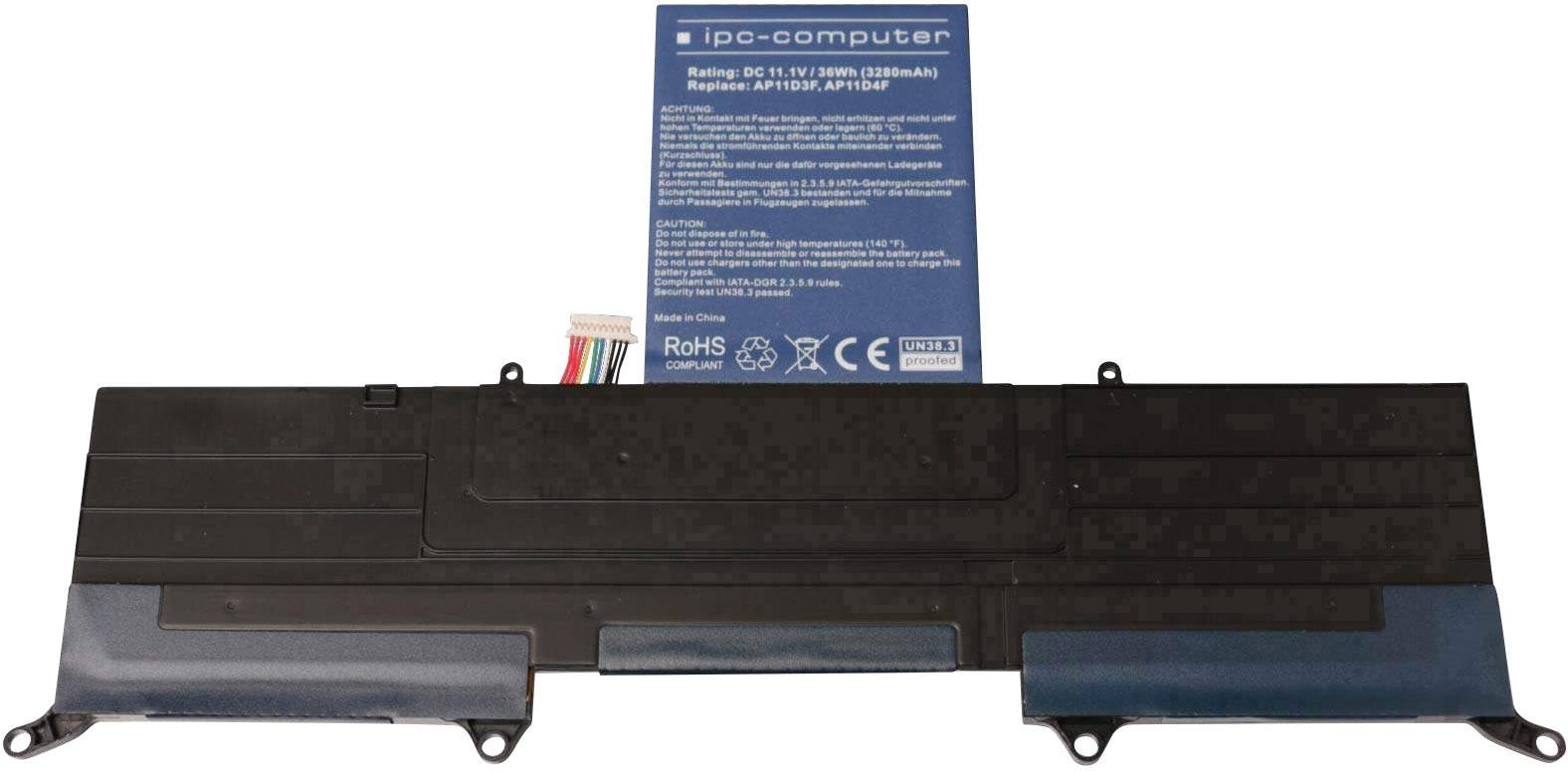 ipc-computer Notebook-Akku AP11D3F Replace 11.1 V 3280 mAh Acer