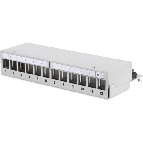 Digitus DN-93706 12 Port Netzwerk-Patchpanel Unbestückt 1 HE Mehrfarbig Unbestückt