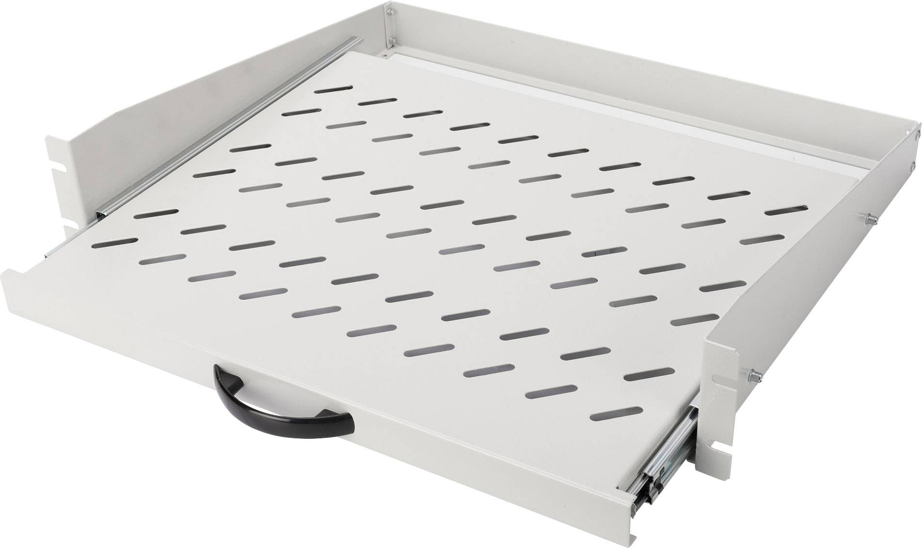 Digitus DN-19-TRAY-2-450 19 Zoll Netzwerkschrank-Geräteboden 2 HE Geeignet für Schranktiefe: ab 450 mm Grau, Lichtgrau (