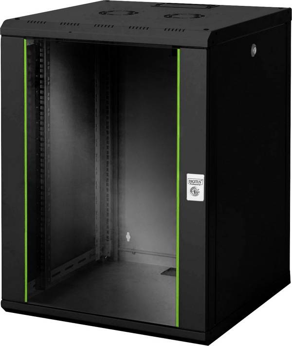 Digitus DN-19 16U-6/6-SW 19 Zoll Wandgehäuse (B x H x T) 600 x 820 x 600 mm 16 HE Schwarz, Schwarz (RAL 9005)