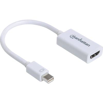 Manhattan 151399 Mini-DisplayPort Adapter [1x Mini-DisplayPort Stecker - 1x HDMI-Buchse] Weiß  12.00 cm