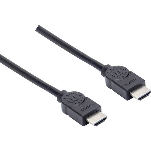 Manhattan HDMI Anschlusskabel HDMI-A Stecker, HDMI-A Stecker 1.50 m Schwarz 355308 4K UHD HDMI-Kabel