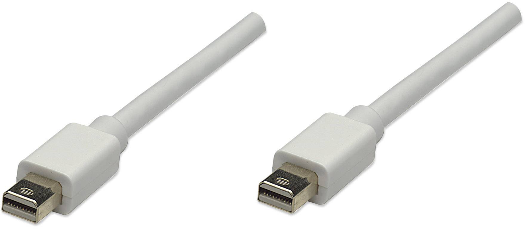 Kabel MANHATTAN DisplayPort mini-St.> mini-St. 1,0m [wh]
