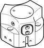 FESTO 1163040 HGDD-40-A Dreipunktgreifer Gehäusematerial: Aluminium-Knetlegierung 1 St.