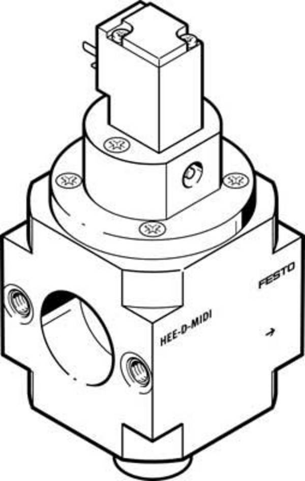 FESTO Einschaltventil 172963 HEE-D-MAXI-110  Gehäusematerial Aluminium Druckguss Dichtungsmaterial NBR 1 St.