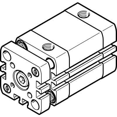 FESTO 574030 ADNGF-32-80-PPS-A Kompaktzylinder  Hublänge: 80 mm 1 St.