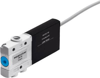 FESTO Magnetventil 196133 MHE2-MS1H-3/2G-M7-K 24 V/DC M7 Nennweite (Details) 2 mm Ruhestellung geschlossen 1 St.