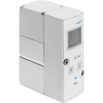 Ein rechteckiges, graues elektronisches Gerät mit einem kleinen Display und zwei Tasten auf der Vorderseite.