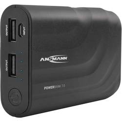 Image of Ansmann PB7 Powerbank 6600 mAh Smart IC Li-Ion Micro USB Schwarz Statusanzeige