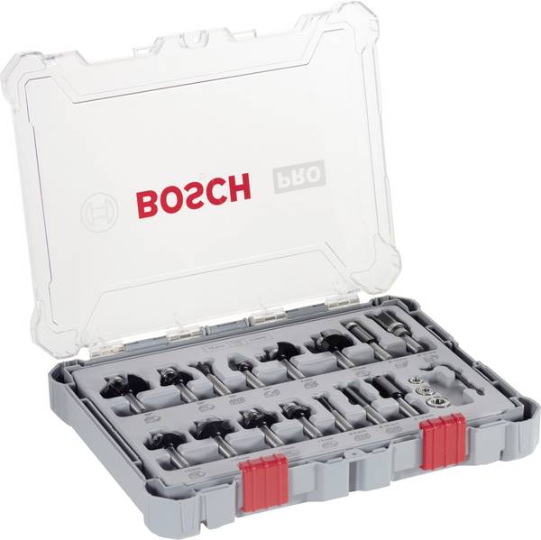 Fräser-Set, 8-mm-Schaft, 15-teilig Bosch Accessories 2607017472