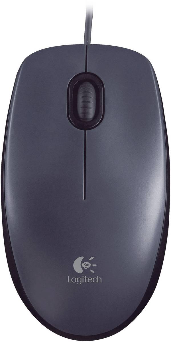 Logitech M90 Maus USB Optisch Schwarz 2 Tasten 1000 dpi