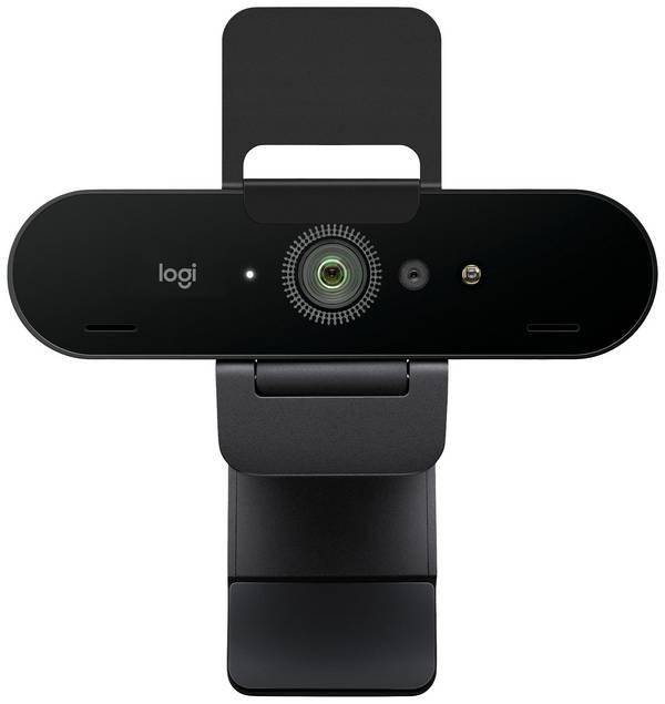 Logitech Brio 4K Stream Edition 4K-Webcam 3840 x 2160 Pixel, 1920 x 1080 Pixel, 1280 x 720 Pixel Klemm-Halterung, für Windows Hello