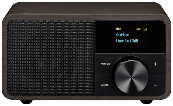 Sangean Genuine Mini DDR-7 Tischradio DAB+, UKW AUX, Bluetooth®   Dunkelbraun