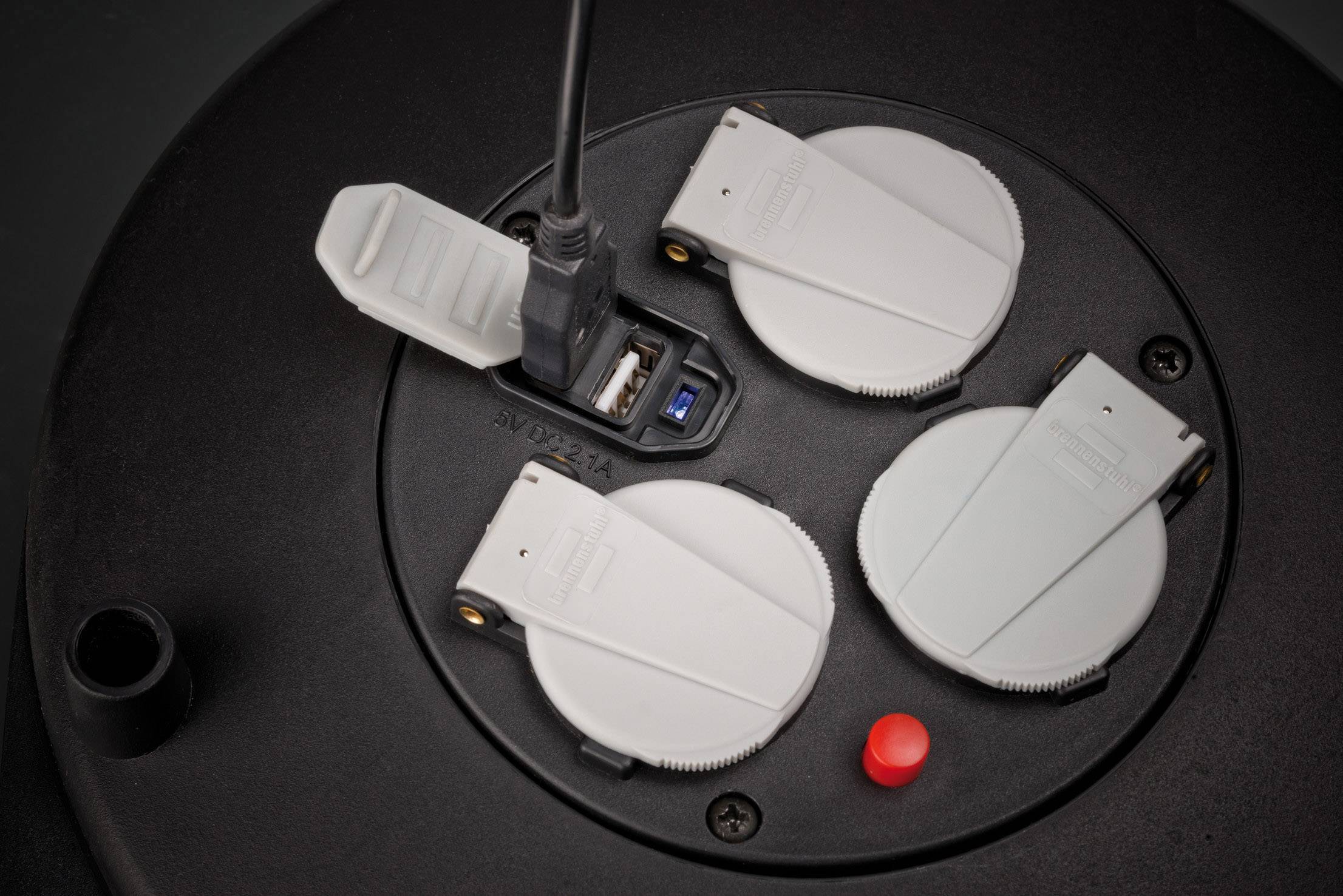 Brennenstuhl 1093200600 Kabeltrommel 10.00 m Schwarz Schutzkontakt-Stecker-4