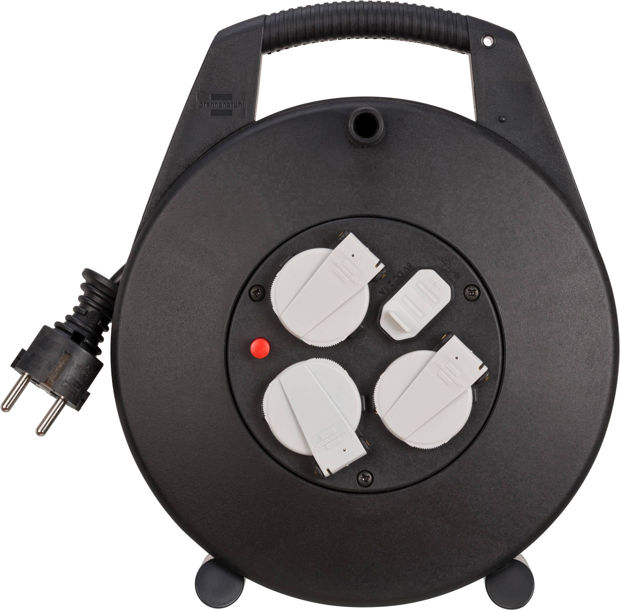 Brennenstuhl 1093200600 Kabeltrommel 10.00 m Schwarz Schutzkontakt-Stecker-2