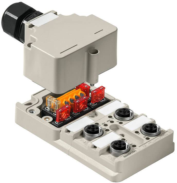 Weidmüller SAI-4-M-SVV-M12 1431490000 Sensor/Aktorbox aktiv M12-Verteiler mit Metallgewinde 1 St.