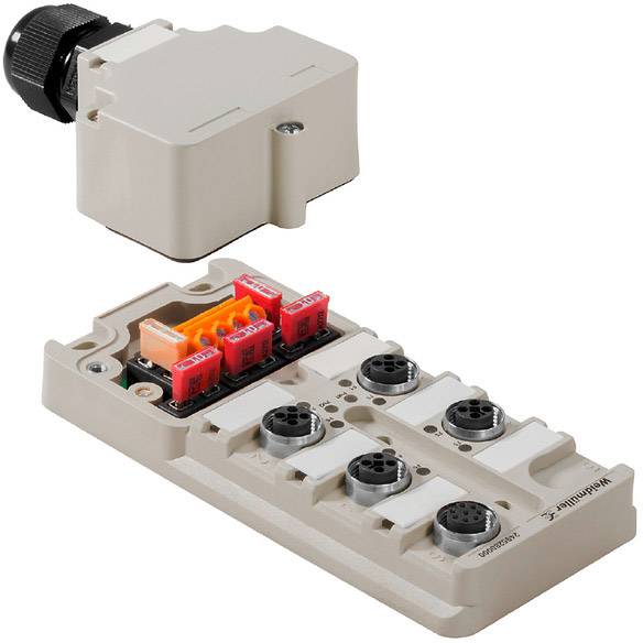 WEIDMUELLER Sensor/Aktorbox aktiv M12-Verteiler mit Metallgewinde SAI-4-SVV-GM-RM-M12 2495280000 Wei