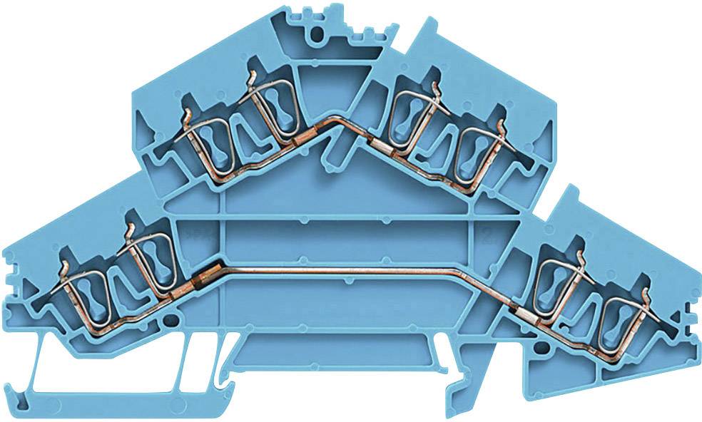 Weidmüller 1480270000 Durchgangsreihenklemme 5.10 mm Zugfeder Blau 50 St.