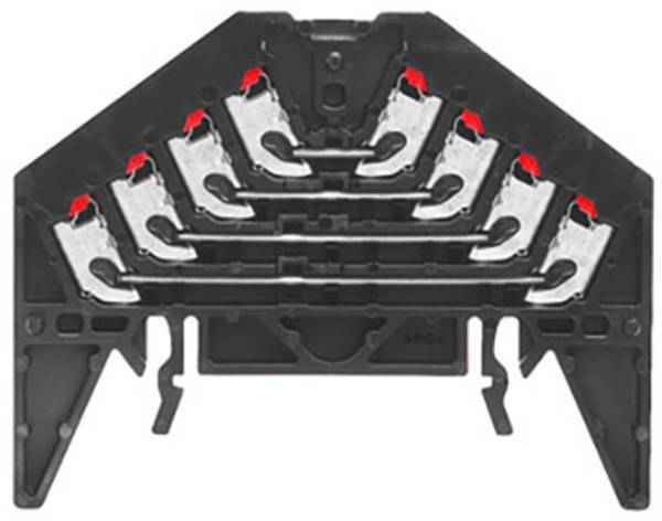 Weidmüller 1173810000 Rangierverteiler 9.20 mm Push-In-Klemme Schwarz 20 St.