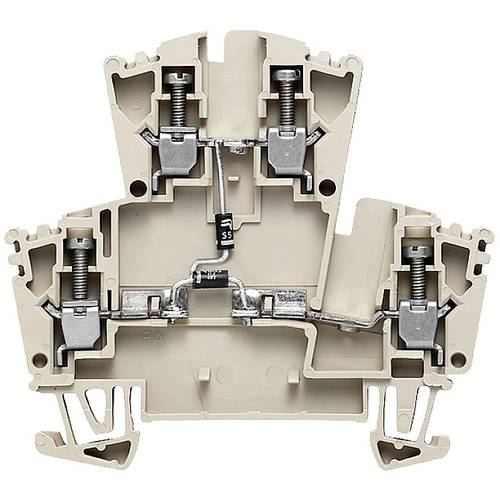 Weidmüller 2555650000 Doppelstock-Durchgangsklemme 5.10 mm Schrauben Beige 25 St.