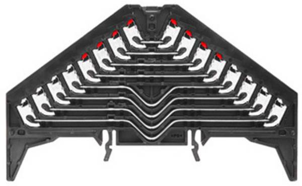Weidmüller 1173740000 Rangierverteiler 9.20 mm Push-In-Klemme Schwarz 20 St.