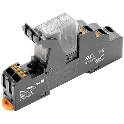 Thumbnail - Weidmüller DRIKITP 24VAC 1CO LD Relaisbaustein Nennspannung: 24 V/AC Schaltstrom (max.): 10 A 1 Wechsler 10 St.