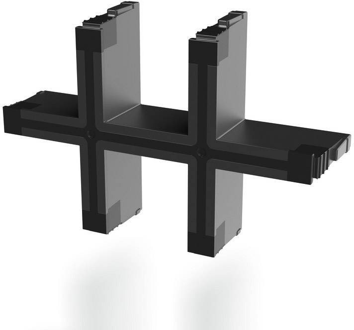 Weidmüller CABTITE GI H BK Rastinlay Polyamid (glasfaserverstärkt) Tief-Schwarz (B x H) 67 mm x 44 mm 5 St.