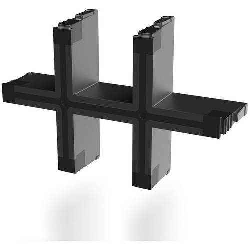 Weidmüller CABTITE GI H BK Rastinlay Polyamid (glasfaserverstärkt) Tief-Schwarz (B x H) 67 mm x 44 mm 5 St.