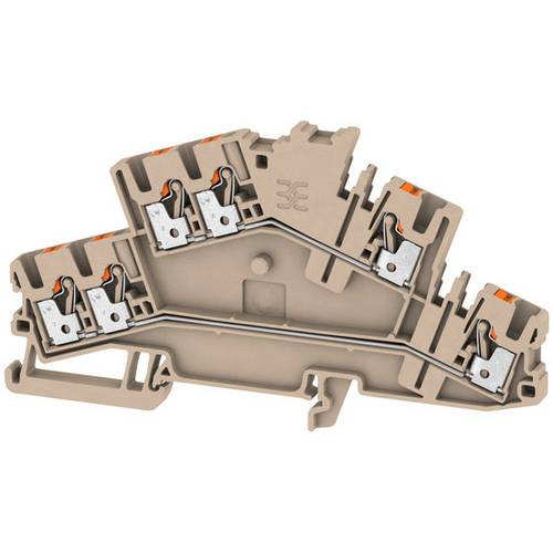Thumbnail - Weidmüller 2531290000 Durchgangsreihenklemme 5.10 mm Push-In-Klemme Beige 50 St.