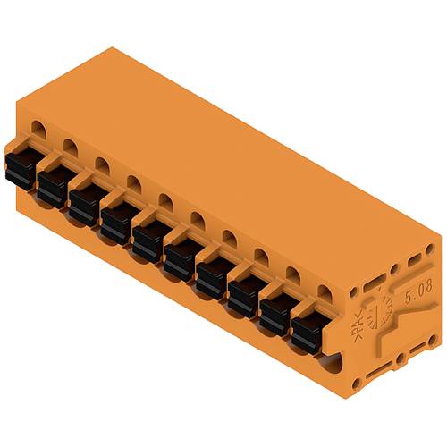 Weidmüller 1330800000 Federkraftklemmblock 2.5 mm² Polzahl 10 Orange 25 St.