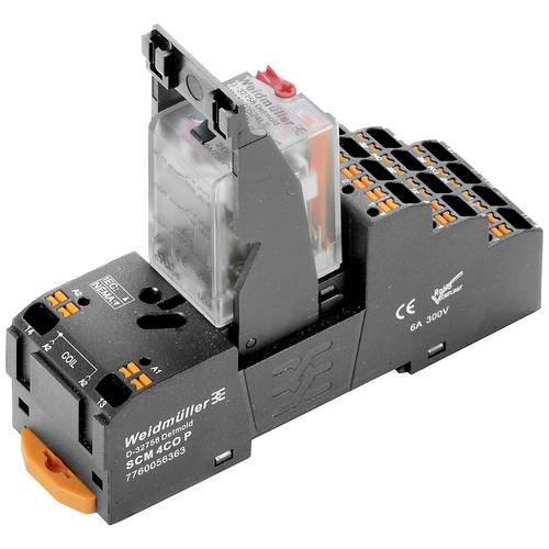 Weidmüller DRMKITP 24VAC 4CO LD/PB Relaisbaustein Nennspannung: 24 V/AC Schaltstrom (max.): 5 A 4 Wechsler 10 St.