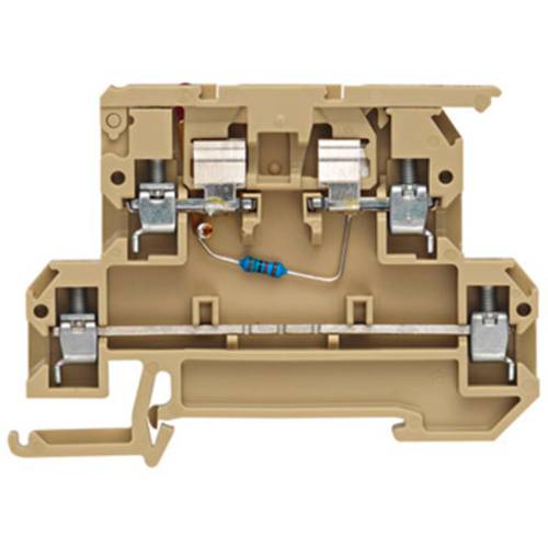 Weidmüller 8215900000 Sicherungsdurchführungsklemme 8 mm Schrauben Beige 25 St.