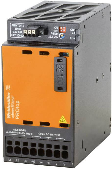 Weidmüller 2467100000 Schaltnetzgerät 24 V/DC 20 A 480 W Inhalt 1 St.