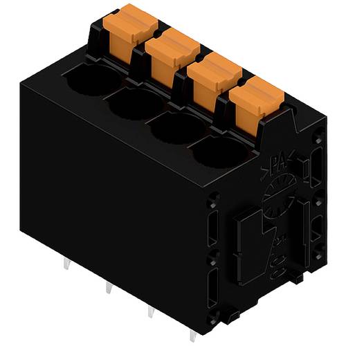 Weidmüller 1427310000 Schraubklemmblock 2.5 mm² Polzahl 4 Schwarz 70 St.