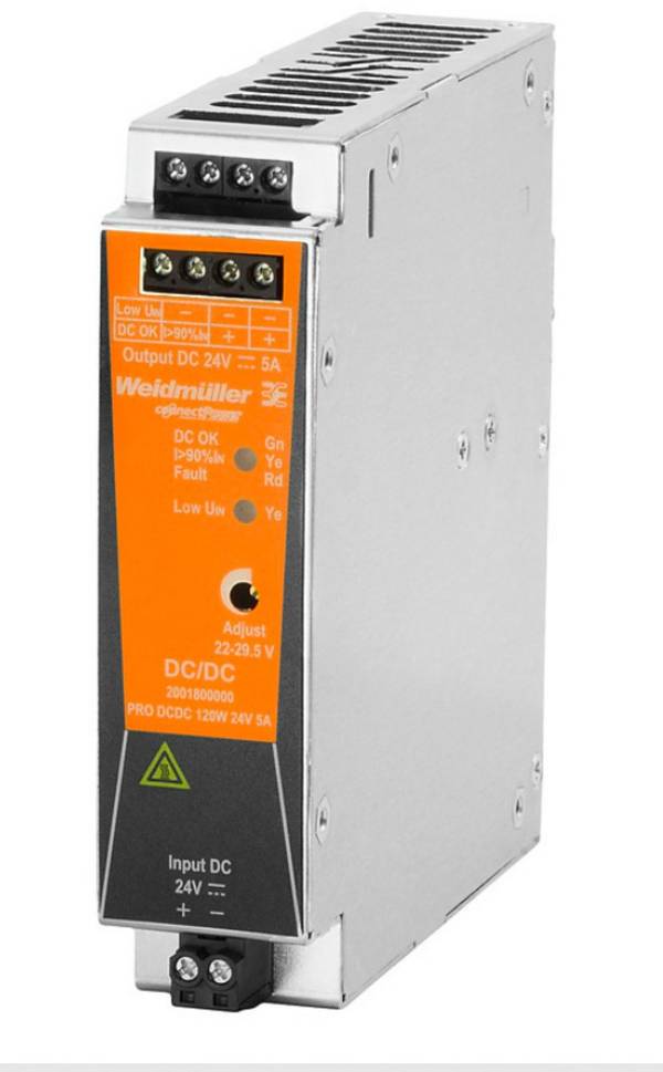 Weidmüller 2001800000 DC/DC-Wandler 24 V/DC 5 A 120 W Anzahl Ausgänge:1 x Inhalt 1 St.