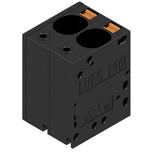Weidmüller 2492110000 Federkraftklemmblock 16 mm² Polzahl 2 Schwarz 40 St.