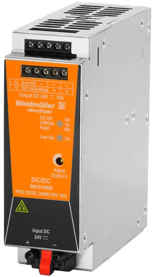 Weidmüller 2001810000 DC/DC-Wandler  24 V/DC 10 A 240 W Anzahl Ausgänge:1 x  Inhalt 1 St.