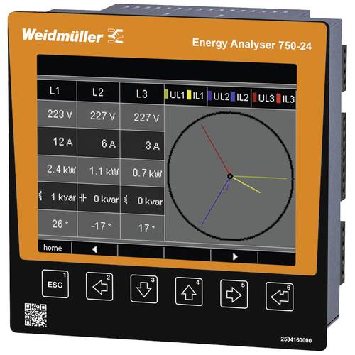 Weidmüller ENERGY ANALYSER 750-24 Digitales Einbaumessgerät