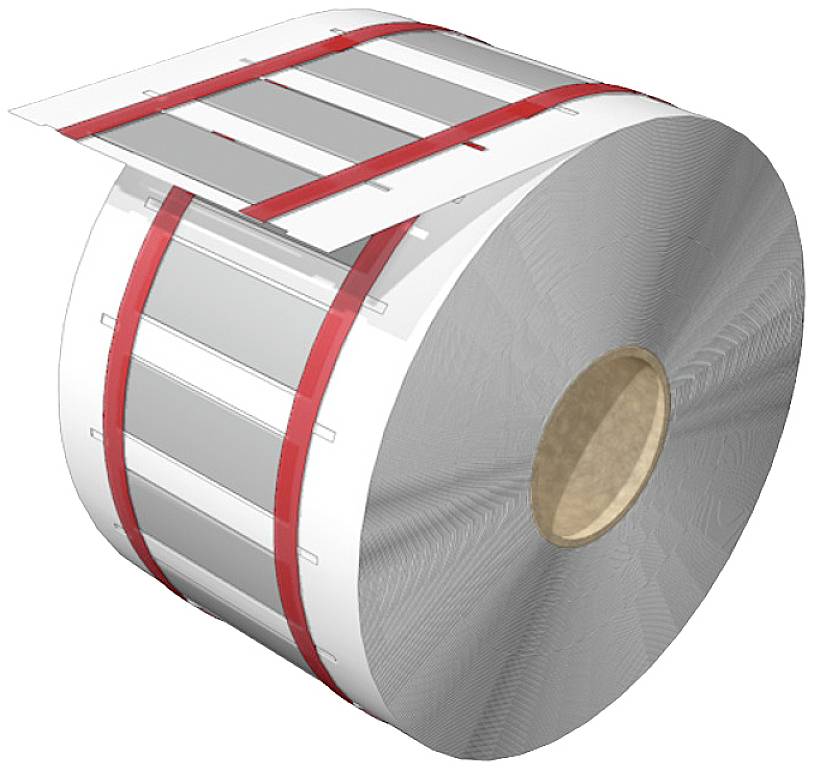 Weidmüller 2621820000 HS-FR 4.8-9.5/50 MM W Gerätemarkierung Beschriftungsfläche: 49.8 x 15.1 mm Weiß Anzahl Markierer: ...