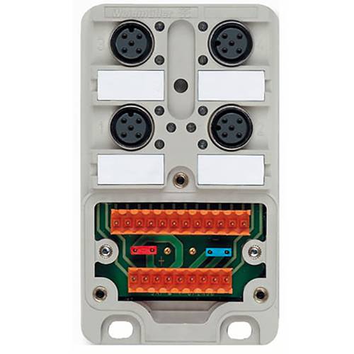 Thumbnail - Weidmüller SAI-4-M M12 1:1 SO UT 1044340000 Sensor/Aktorbox passiv M12-Verteiler mit Kunststoffgewinde 2 St.