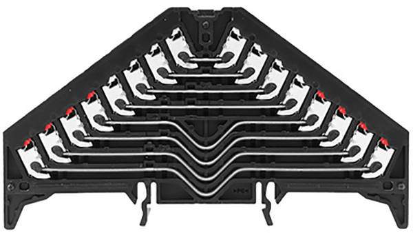 Weidmüller 1173800000 Rangierverteiler 9.20 mm Push-In-Klemme Schwarz 20 St.