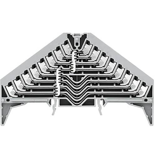 Weidmüller 1173850000 Potenzialverteiler 9.20 mm Push-In-Klemme Grau 20 St.