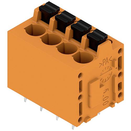 Weidmüller 1330200000 Federkraftklemmblock 2.5 mm² Polzahl 4 Orange 70 St.