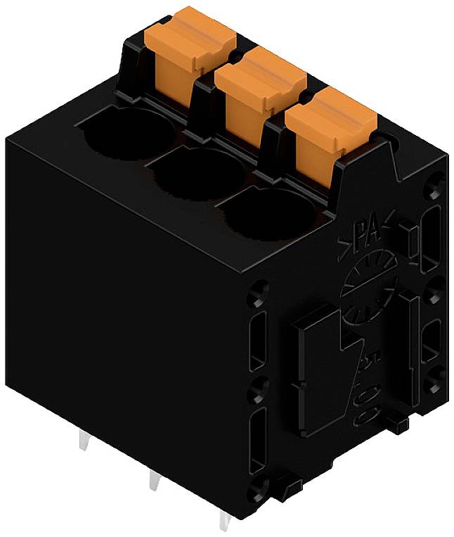 Weidmüller 1425040000 Schraubklemmblock 2.5 mm² Polzahl 3 Schwarz 90 St.