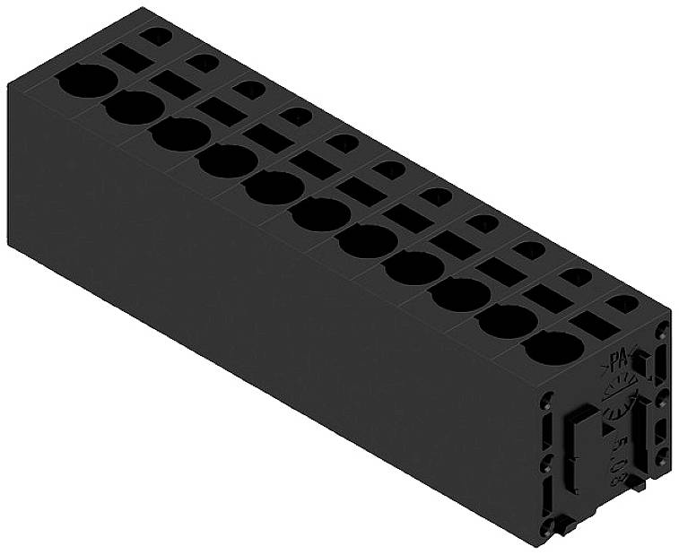 Weidmüller 1426670000 Schraubklemmblock 2.5 mm² Polzahl 11 Schwarz 25 St.