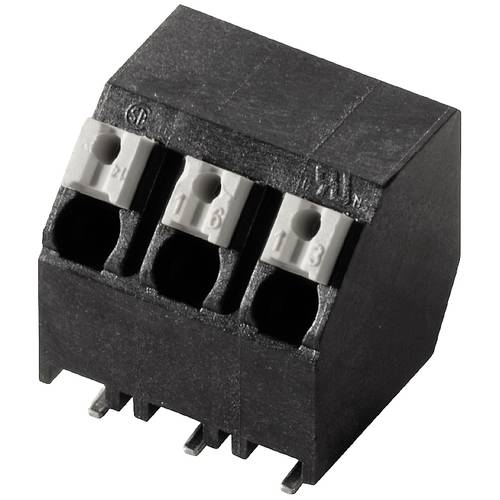 Weidmüller 1473710000 Federkraftklemmblock 1.5 mm² Polzahl 4 Schwarz 210 St.